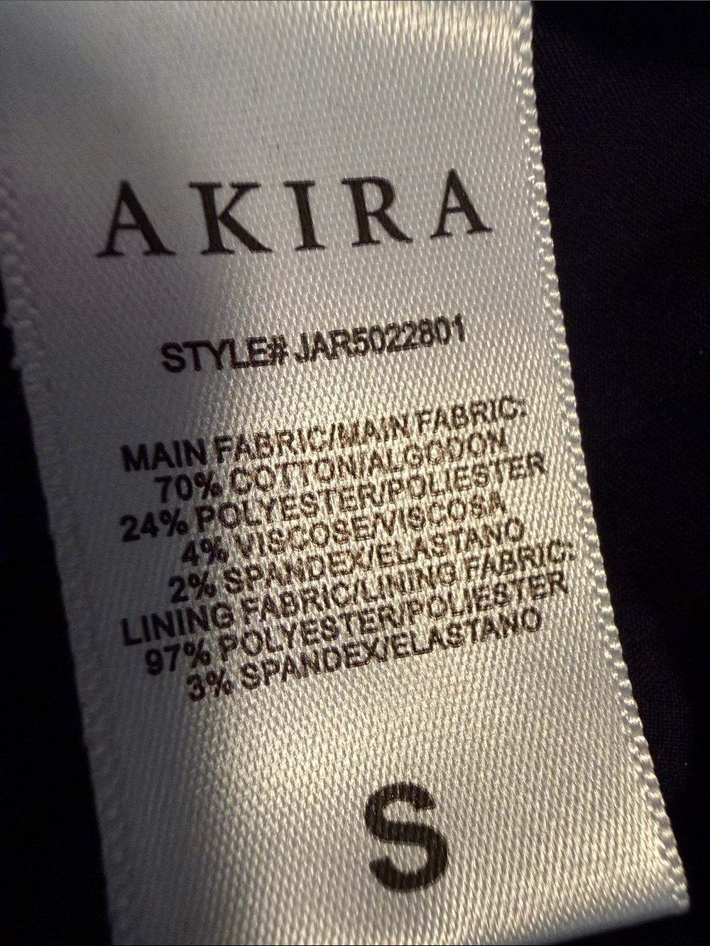 AKIRA NWT Sz S Brown Velvet Denim Long Sleeve Flare Bubbly Mini Dress (0779) - Picture 15 of 16